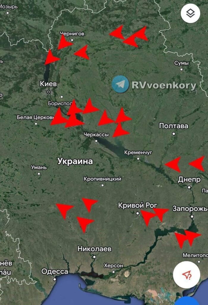 Удары по Украине - карта на 29.03.2024